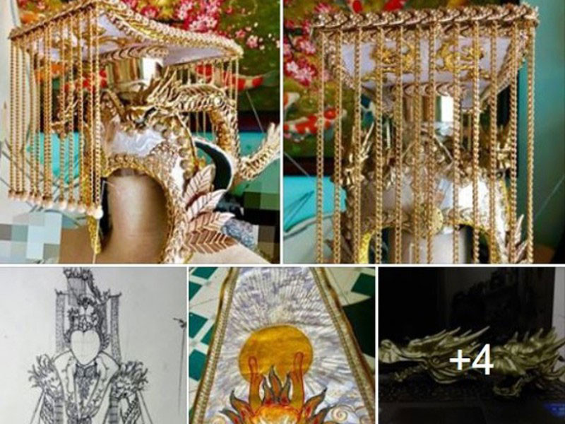 Nam ca sĩ cho biết, anh tự lo về trang phục. “Ý tưởng trang phục cũng của tôi luôn. Tôi tự lên mạng tìm hình ảnh con rồng, áo long bào, áo của vua chúa, lựa xem cái nào đẹp. Sau đó, tôi trao đổi lại ý tưởng với nhà thiết kế Ken Nguyễn để vẽ hình. Khi tôi hài lòng mới bắt đầu bắt tay vào thực hiện”, Đàm Vĩnh Hưng cho hay.