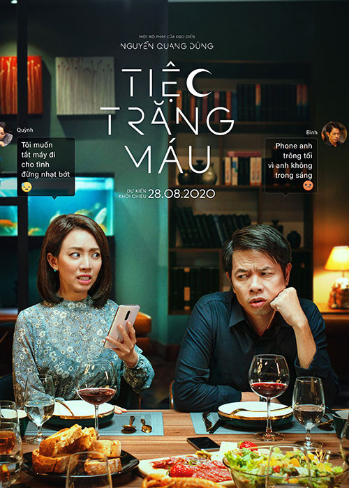 “Tiệc trăng máu” hoãn chiếu vào tháng 8/2020. Đến khi ra rạp vào tháng 10, dự án này gặt hái thành công với doanh thu trăm tỷ. Doanh thu của phim cao được cho là nhờ chất lượng phim tốt cùng thời điểm phát hành hợp lý. Ảnh: Yeah1