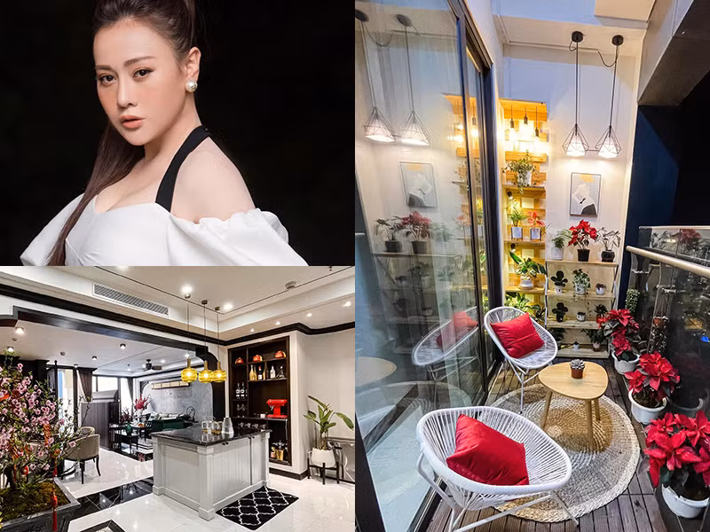 Phương Oanh dành 2 ngày để trang trí căn hộ mới mua đón năm mới.