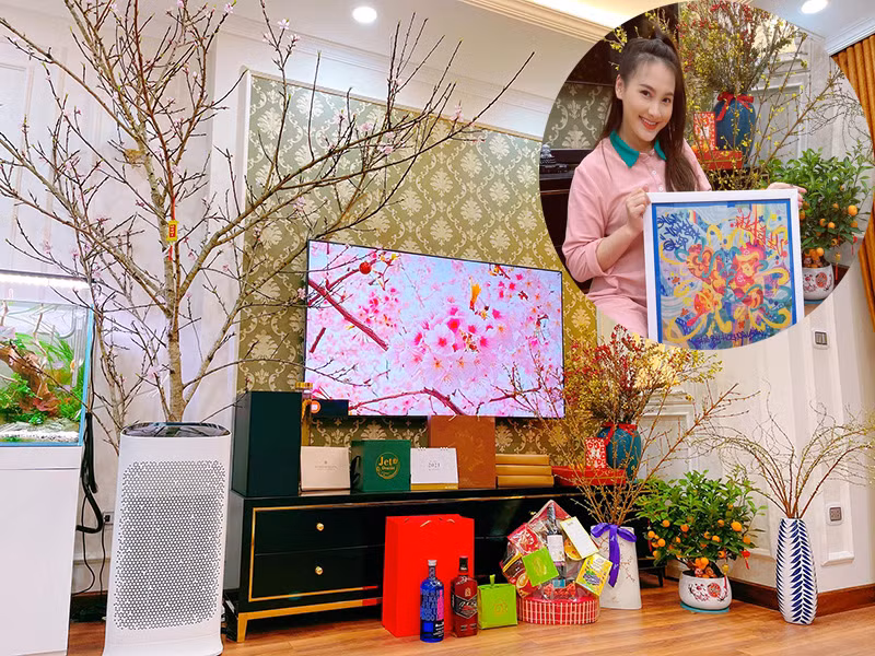 Vợ chồng Bảo Thanh dọn dẹp nhà cửa, sắm đồ Tết để trang hoàng không gian sống.
