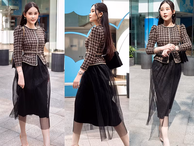 Ngoài công việc lên như diều gặp gió, Ngân Anh còn thăng hạng về nhan sắc.