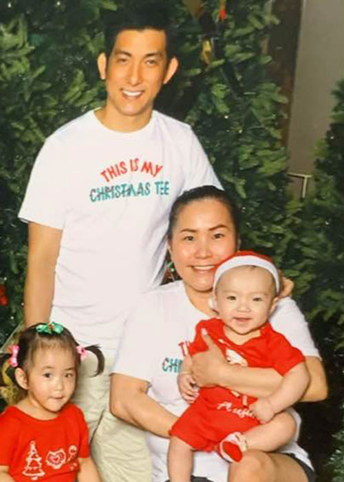 Bảo Duy có mối quan hệ tốt với hai con riêng của người vợ thứ 3.