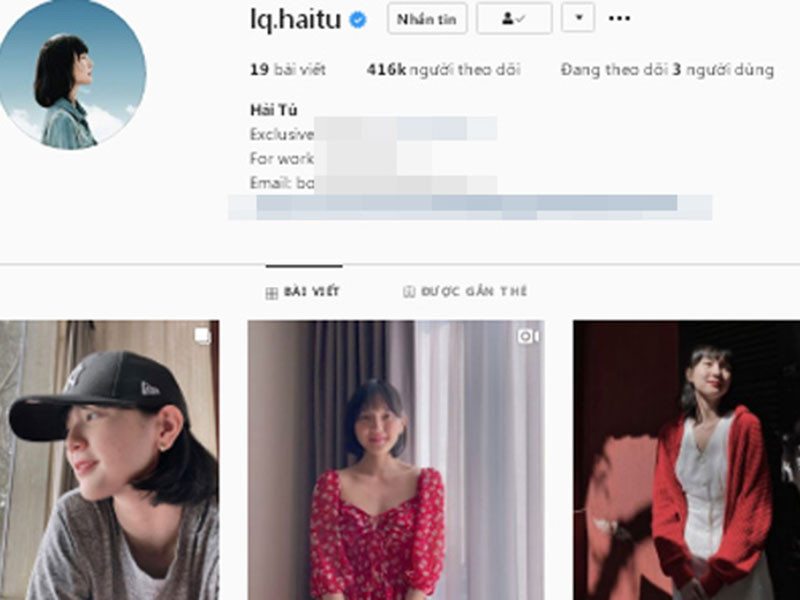 Tuy nhiên, fanpage lẫn tài khoản Instagram của Hải Tú vẫn mở.