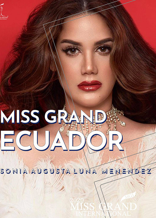 Hoa hậu Hòa bình Ecuardo 2020 Sonia Luna Menendez gây được ấn tượng bởi hình thể hoàn hảo, sự tự tin và quyết tâm để giành được vương miện. Trước khi đến với cuộc thi, Sonia tập trung vào việc luyện tập trên sân khấu và trau dồi kỹ năng giao tiếp.
