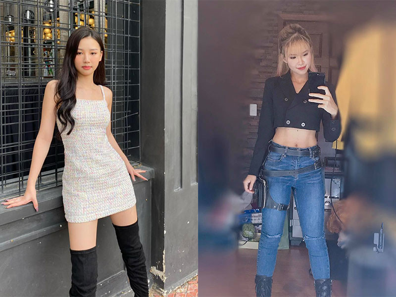 AMEE theo đuổi phong cách như nữ thần tượng Hàn khi ngọt ngào lúc lại kiêu sa trong khi Khởi My có gu thời trang năng động.