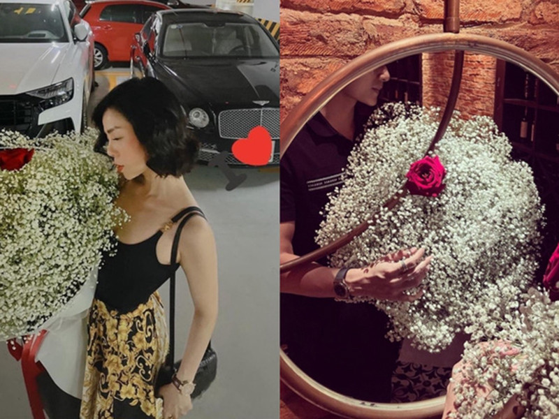 Lâm Bảo Châu để lộ bằng chứng tặng hoa Lệ Quyên mừng cô tậu xe mới.