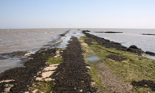 Nằm trên cửa sông Roach, bờ biển phía đông của Essex, Anh, đảo Foulness được quân đội kiểm soát từ giữa thế kỷ 19. Hiện nay, nơi đây do bộ Quốc phòng Anh điều hành để thử nghiệm vũ khí và đạn dược mới. Nằm cách xa các trung tâm dân cư lớn, hòn đảo rất thích hợp cho mục đích này. Ảnh: Nigel Cox.