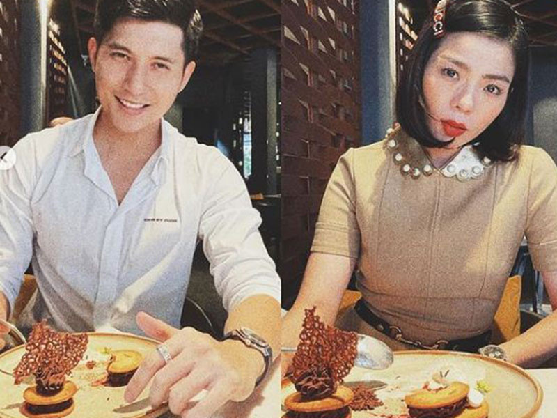 Cả hai thoải mái chia sẻ hình ảnh bên nhau sau khi công khai hẹn hò.