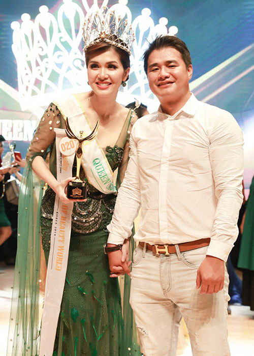 Trong cuộc phỏng vấn với 2Sao, Oanh Yến tiết lộ, quen doanh nhân Tân Long được 6 tháng thì cha của 2 con đầu tiên của cô qua đời. Lúc đó, doanh nhân Tân Long luôn ở bên chăm sóc, động viên Oanh Yến, che chở cho các con của cô, giúp cô dần lấy lại thăng bằng. Ảnh: Thời đại plus