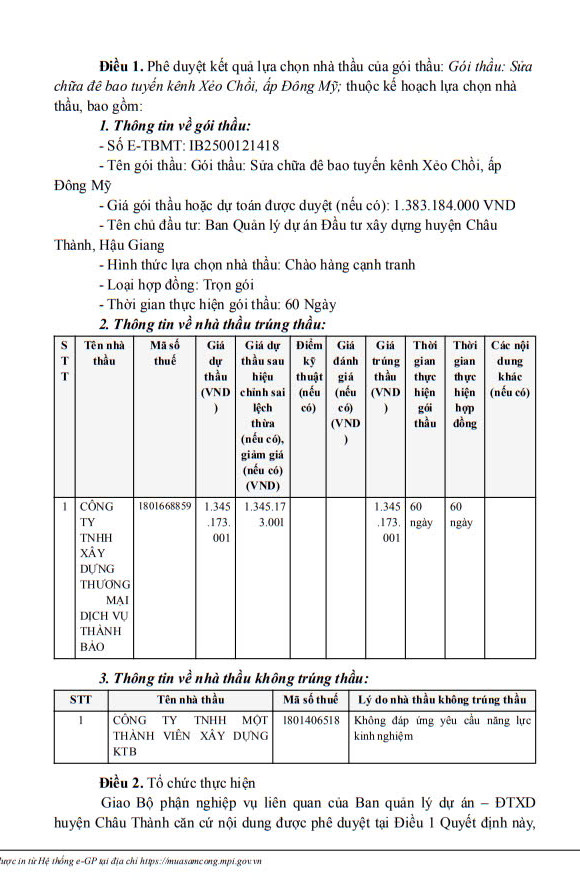 Hau Giang: Cong ty Thanh Bao mot ngay trung 2 goi thau xay lap-Hinh-2