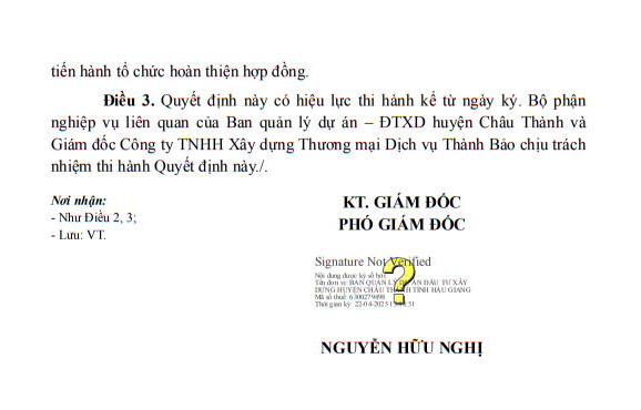 Hau Giang: Cong ty Thanh Bao mot ngay trung 2 goi thau xay lap-Hinh-3