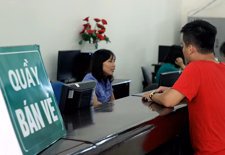 Quầy bán vé phía Bắc.