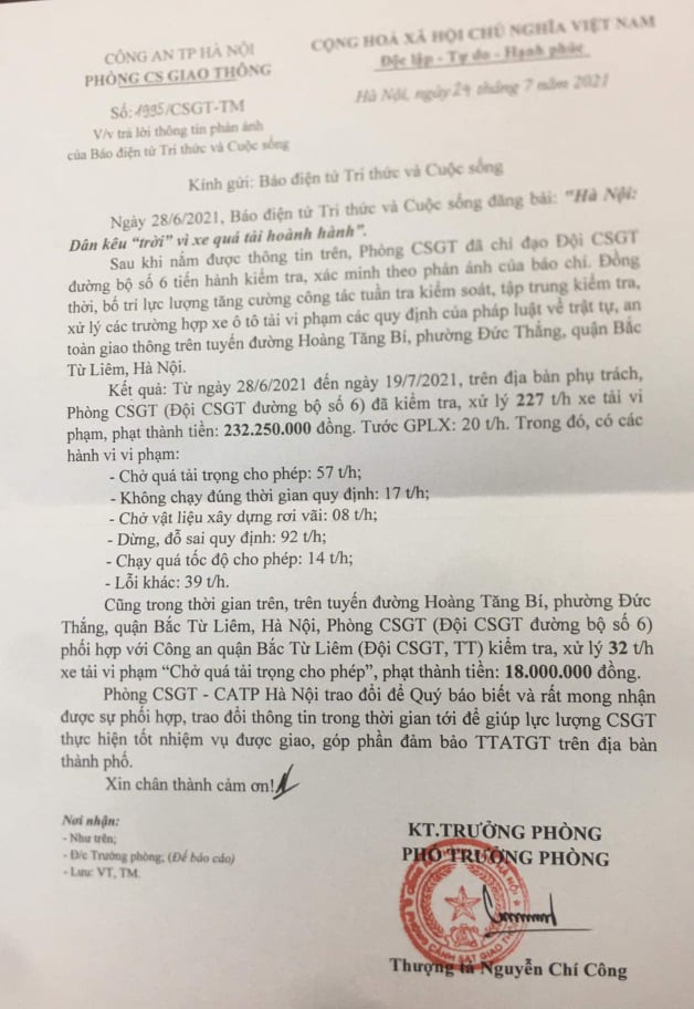 CSGT xu ly hang tram xe qua tai sau phan anh cua Bao Tri thuc va Cuoc song-Hinh-2