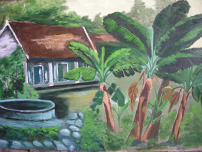 Một bức tranh của cụ Thi.