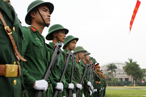 Tràn đầy khí thế trong Lễ ra quân huấn luyện.