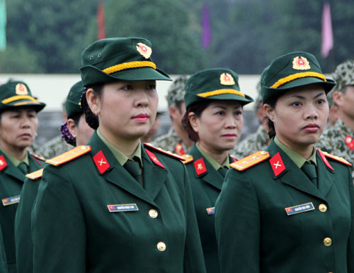 Gương mặt nữ quân nhân khối cơ quan Quân khu 1.