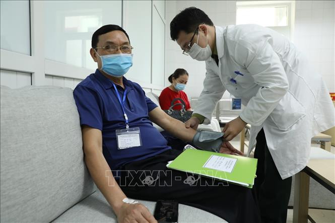 Phòng theo dõi sau tiêm tại Học viện Quân y. (Ảnh: Tin Tức) 