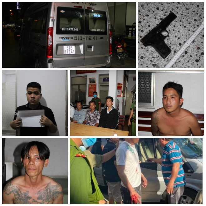 Kinh hoang canh 2 nhom con do no sung, chem nhau gan cho