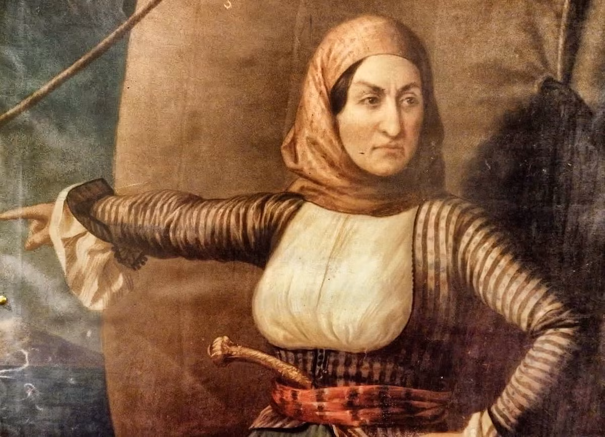 Trong số những nữ tướng nổi danh sử sách, Laskarina Bouboulina (1771 - 1825) là một tên tuổi lớn. Bà là nữ tướng 2 đời chồng gan dạ, thiện chiến và kiên cường.