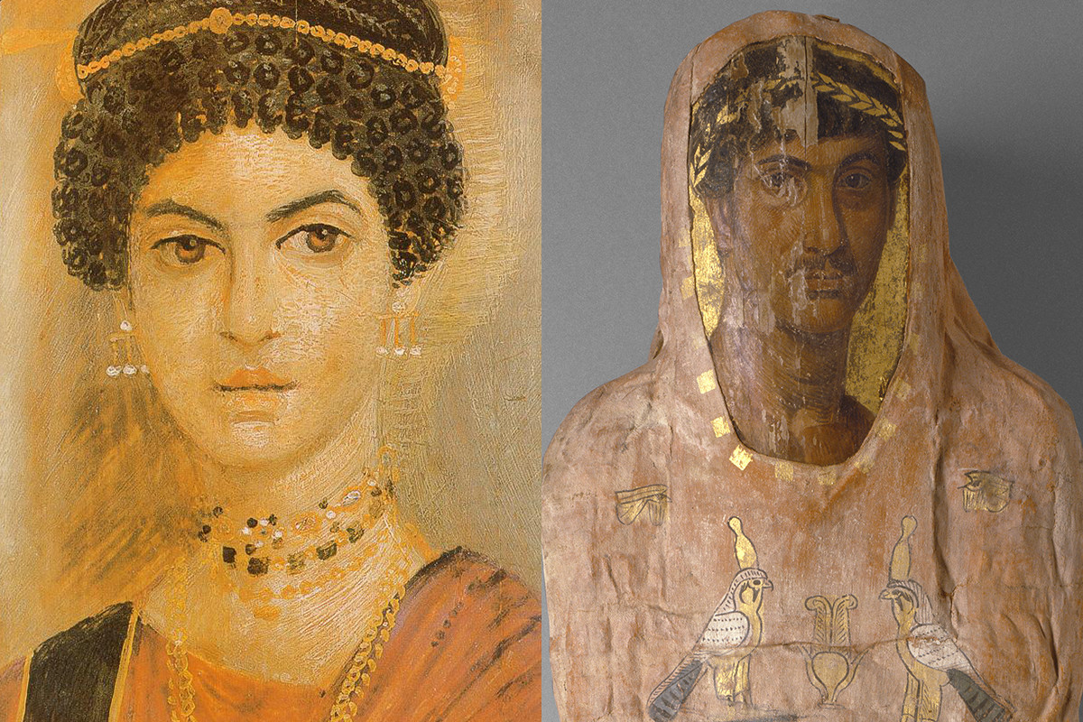 Thêm nữa, màu đỏ được dùng để vẽ chân dung xác ướp có nguồn gốc từ Tây Ban Nha. Điều này cho thấy vào thế kỷ 1 - 3 sau Công nguyên, Ai Cập có tình hình giao thương vô cùng phát triển với nhiều đế chế, vùng miền khác trên thế giới.