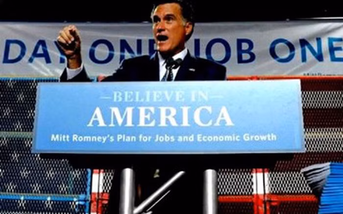 Khi ấy, ứng viên Cộng hòa Mitt Romney sử dụng slogan "Tin vào nước Mỹ". Các chuyên gia đánh giá slogan “Tin vào nước Mỹ” của Mitt Romney hiền lành và thiếu sắc sảo. Kết quả bầu cử, ông Obama đánh bại ông Romney để trở thành Tổng thống Mỹ.