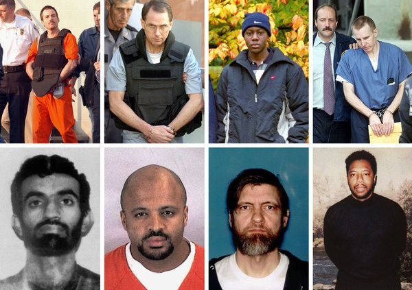 Trùm ma túy Francisco Felix, trùm mafia Italy Vincent Basciano, kẻ đánh bom Eric Rudolph, bác sĩ "tử thần" Michael Swango, tên không tặc Zacarias Moussaoui tham gia vụ khủng bố 11/9/2001.... là những tên tội phạm "máu mặt" nhất chịu án tù ở nhà tù ADX.