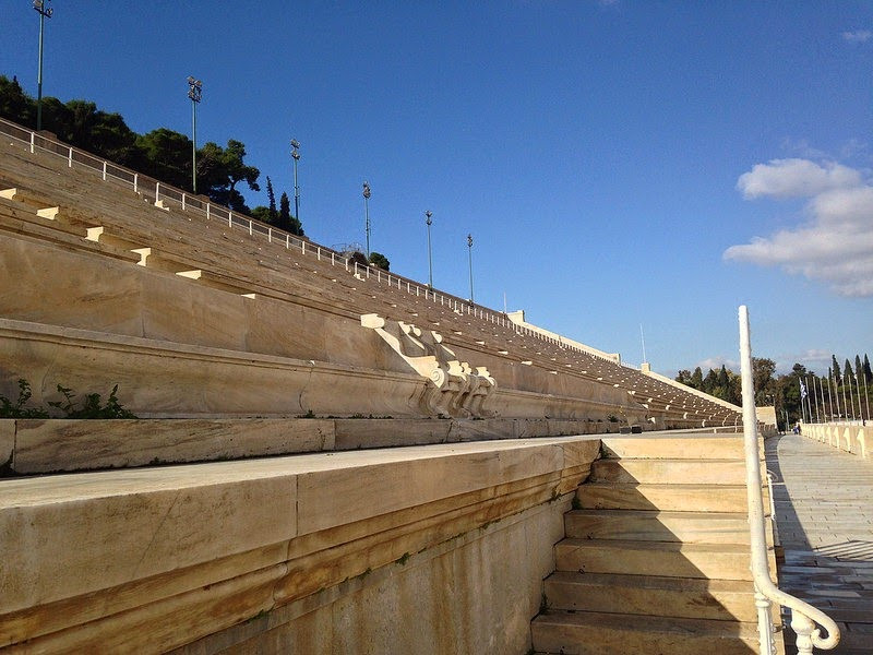 Người Hy Lạp quyết định chọn vị trí này làm nơi xây dựng sân vận động Panathenaic vào năm 329 trước Công nguyên. Khi ấy, Lycurgus phụ trách vấn đề tài chính của Athens.