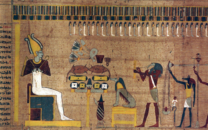 Chiếc lông đà điểu là biểu tượng của thần Matt - vị thần công lý và sự thật.