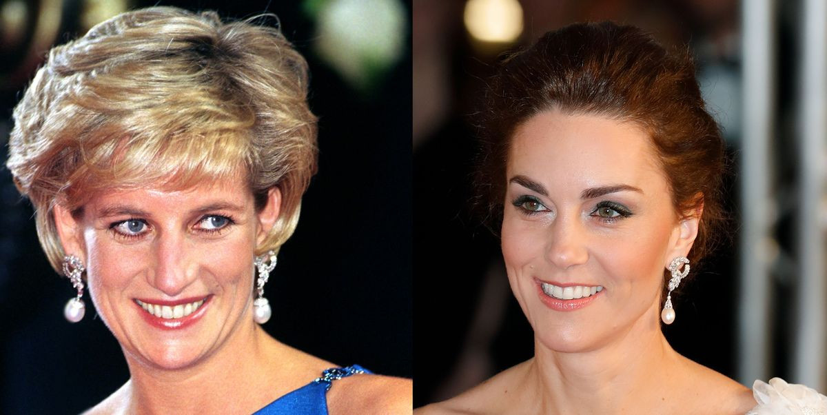 Đôi hoa tai làm từ ngọc trai và kim cương được Công nương Diana sử dụng trong nhiều sự kiện. Về sau, con dâu của bà là Kate Middleton đeo chúng.