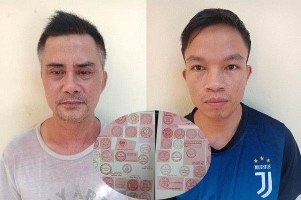 Bat 2 doi tuong lam gia hang loat con dau, tai lieu cua co quan to chuc