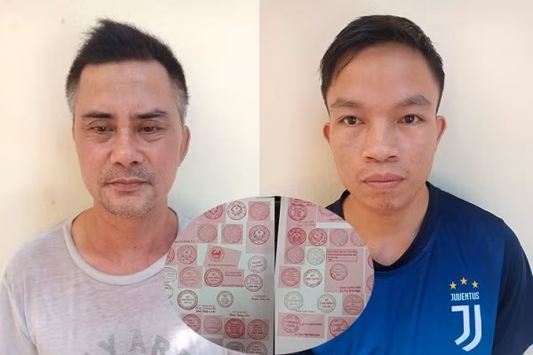 Bat 2 doi tuong lam gia hang loat con dau, tai lieu cua co quan to chuc