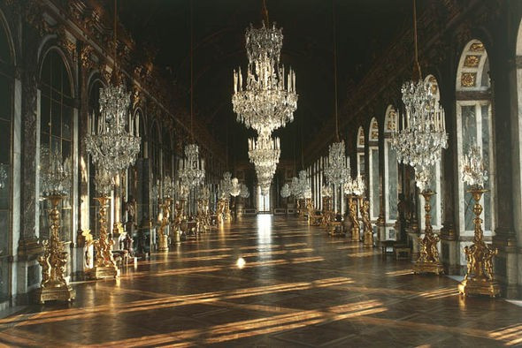 Cung điện Versailles có diện tích hơn 63.000 m2 với 2.300 phòng ngủ. Bên trong cung điện có một khu vườn rộng với nhiều tác phẩm điêu khắc, đài phun nước tuyệt đẹp. Một sự thật thú vị là tất cả vật liệu xây dựng và trang trí cho cung điện Versailles đều được sản xuất ở Pháp.