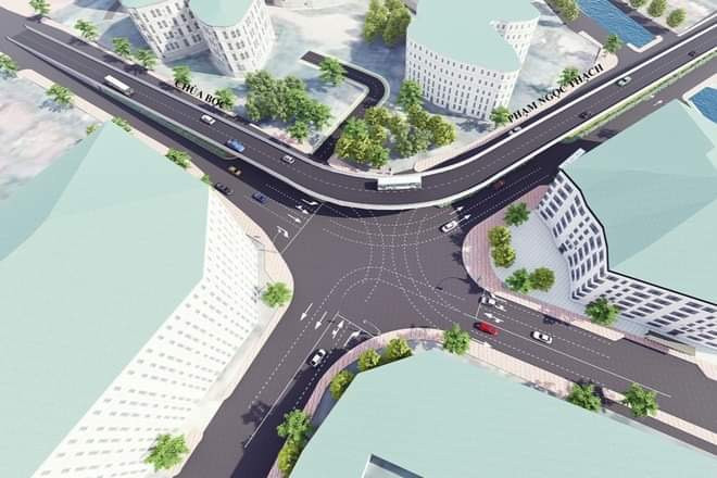 Phối cảnh cầu chữ C đầu tiên tại Hà Nội.