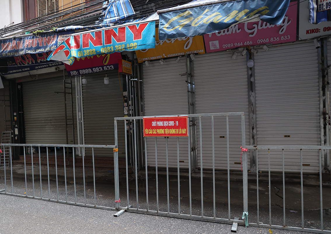 Đại diện UBND xã Ninh Hiệp cho biết đang tiến hành truy vết những người có liên quan tới ca F0 bán hàng tại chợ.