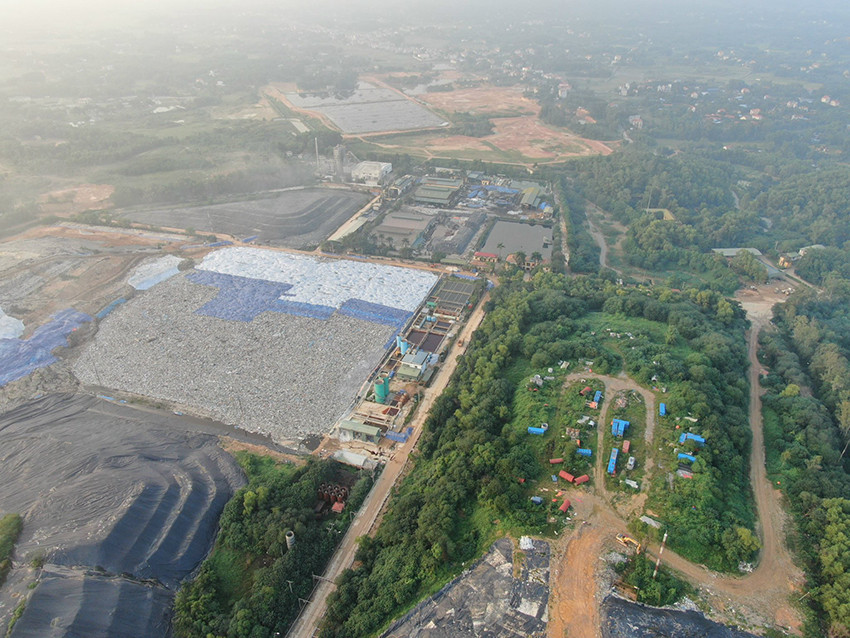 Hiện phía Urenco đang dự phòng đất tại vị trí phía Bắc hồ sinh học đề phòng quá tải.