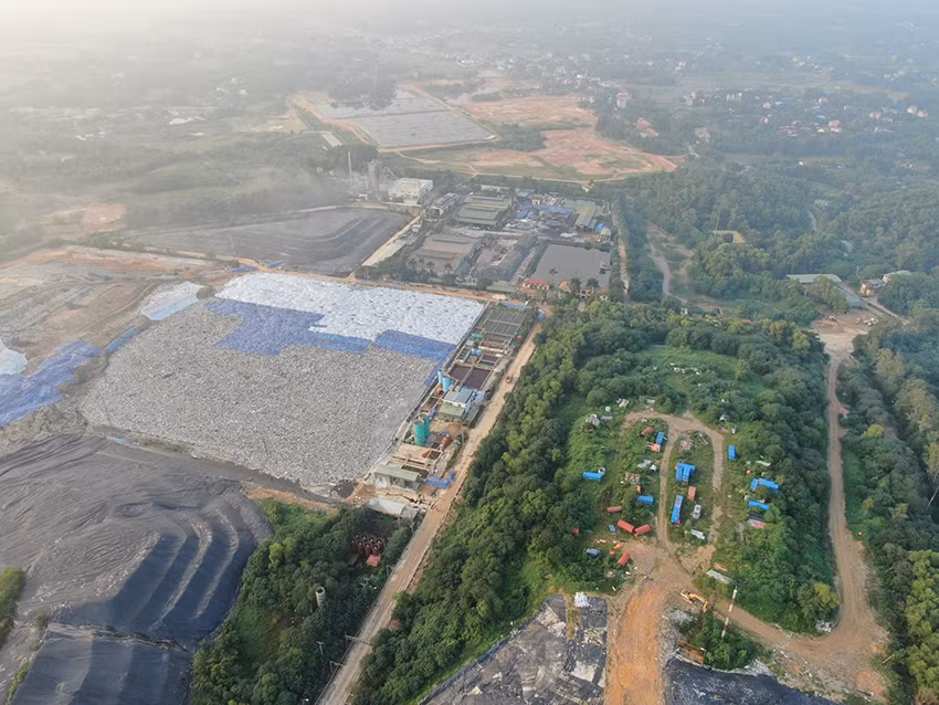 Hiện phía Urenco đang dự phòng đất tại vị trí phía Bắc hồ sinh học đề phòng quá tải.