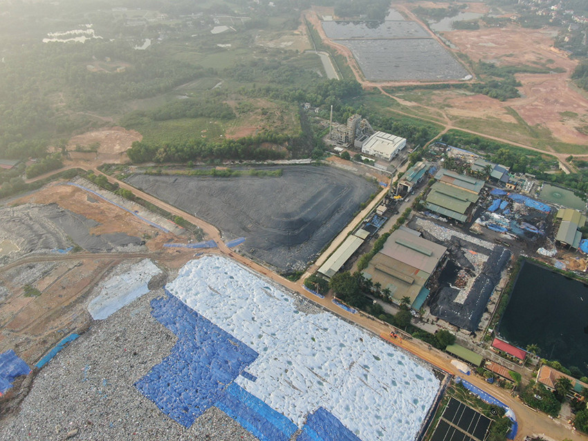 Hiện các hồ nước rác không còn khả năng lưu chứa thêm, mực nước rác lưu chứa tại các hồ đều vượt cao độ lưu chứa an toàn.