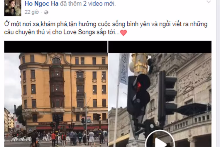 Trùng hợp, Hồ Ngọc Hà cũng đang ở Thụy Điển giống Kim Lý. Gần đây, cả hai vướng tin đồn có quan hệ tình cảm sau khi đóng chung MV "Cả một trời thương nhớ".