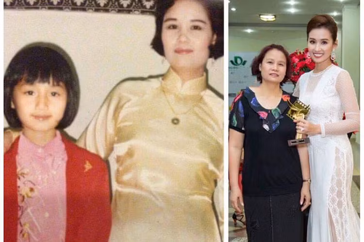 Lã Thanh Huyền khoe ảnh bên mẹ nhân dịp lễ Vu lan.