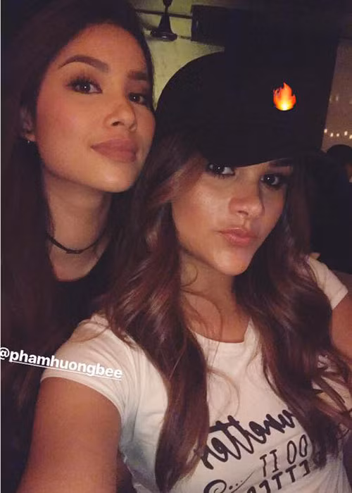 Sao Việt - Hoa hậu Phạm Hương bày tỏ sẽ rất nhớ Hoa hậu Hoa hậu Hoàn vũ Dominica 2015 Clarissa Molina khi cô trở về nước.