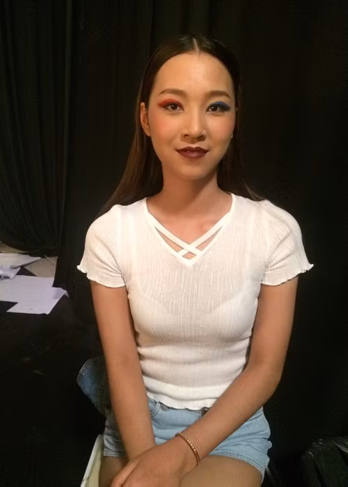 Khánh Linh rất nhút nhát và thường không tự tin khi đến nơi đông người. Tham gia cuộc thi Hoa hậu Hoàn vũ Việt Nam 2017, cô muốn phá bỏ mọi giới hạn của chính mình.