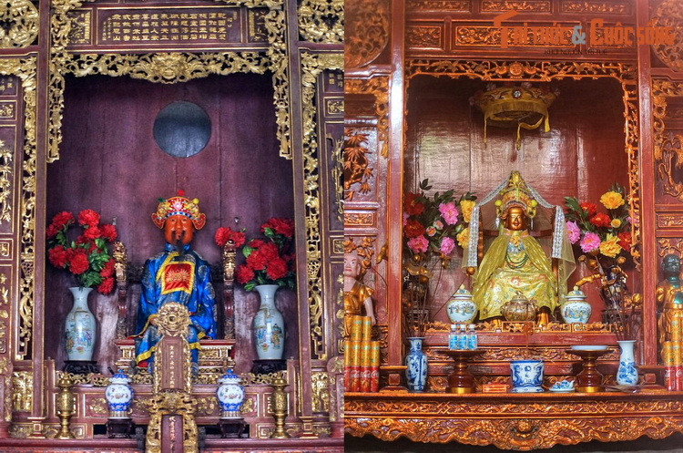 Hiện tại Trung tâm văn hóa nghệ thuật 22 Hàng Buồm/hội quán Quảng Đông có hai khu vực thờ tự, một dành cho Quan Công, một dành cho Bà Thiên Hậu. Theo dòng thời gian, đồ nội thất nguyên bản của hội quán xưa đã mất mát phần lớn.