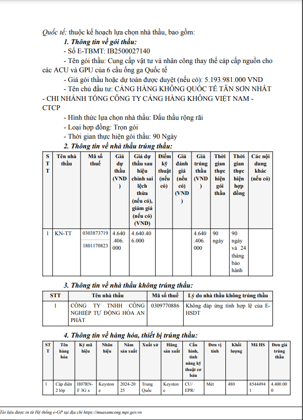 Liên danh 2 thành viên trúng gói cung cấp vật tư tại CHK Tân Sơn Nhất - Hình 3 Lien danh 2 thanh vien trung goi cung cap vat tu tai CHK Tan Son Nhat-Hinh-3
