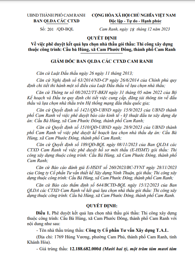 Khanh Hoa: Xay dung T.A.L va nhung goi thau tien ty tai Ban Cam Ranh-Hinh-5