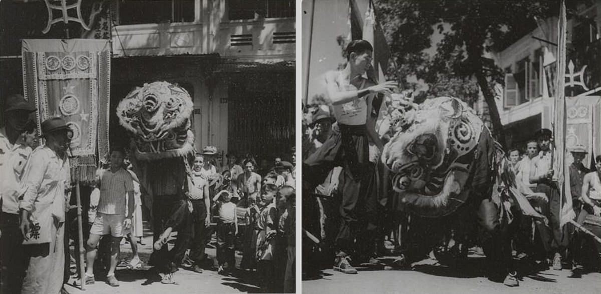 Múa lân là hoạt động đặc biệt vào ngày Tết cổ truyền, thu hút sự chú ý của đông đảo người dân.