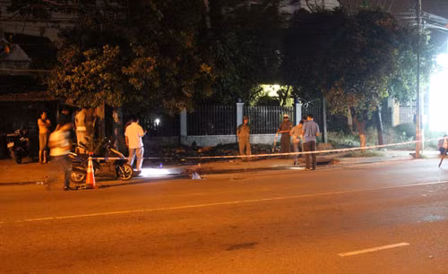 Hiện trường vụ người phụ nữ bán thịt heo bị chém chết.