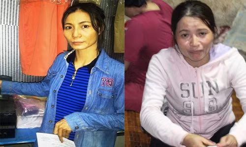 Bà Ngọt (bìa trái, ảnh Zing) và chị Hồng trong vụ việc "5 triêu yên Nhật".