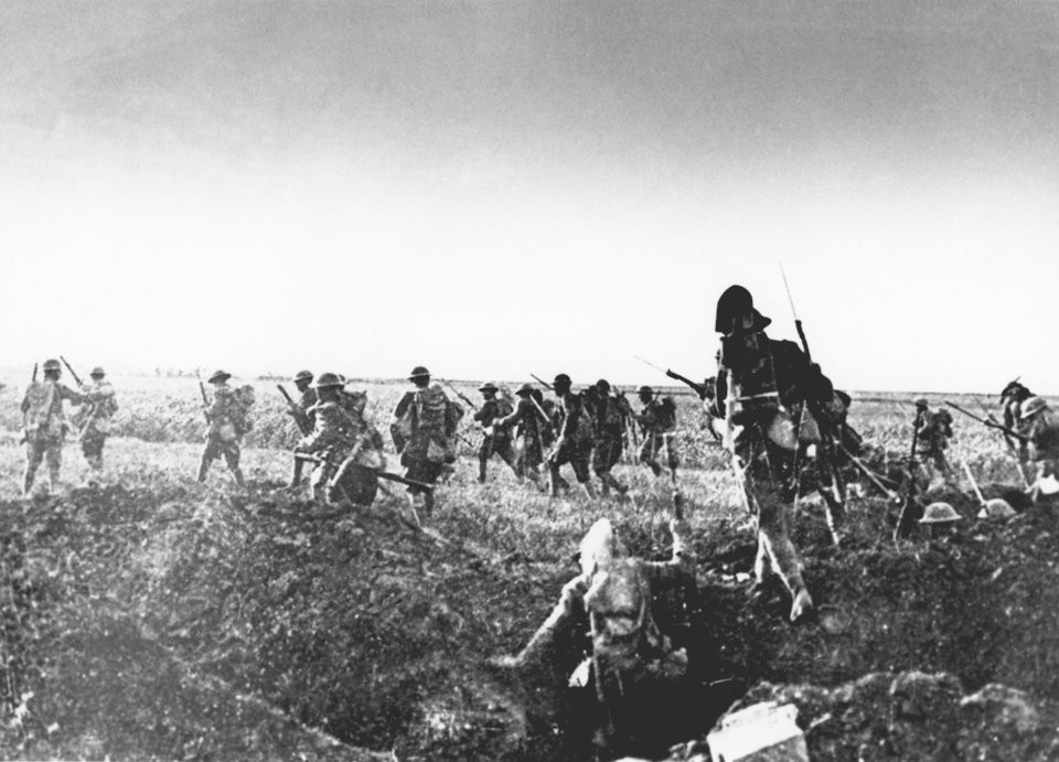 Mỹ tuyên chiến với Đức vào ngày 6/4/1917 - khi cuộc Chiến tranh Thế giới thứ nhất đã bắt đầu được ba năm nhưng hồi kết khi cả phe Hiệp ước lẫn phe Liên minh không giành đợi thắng lợi mang tính chiến lược nào trên chiến trường châu Âu. Kể cả sau khi Mỹ tham chiến cục diện chiến tranh vẫn không thể thay đổi. Nguồn ảnh: BI.