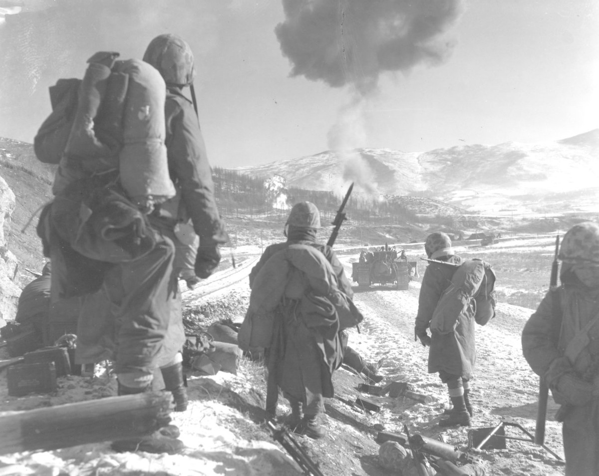 Năm 1950, Thuỷ quân Lục chiến Mỹ có mặt ở Hàn Quốc. Nguồn ảnh: BI.