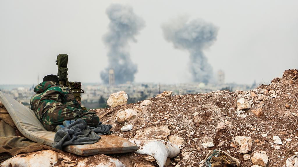 Phóng viên của SANA cho biết, nhóm khủng bố tấn công vào Tal al-Melh tự xưng là "tiểu đoàn al-Ezza" đã cố xâm nhập vào một trạm gác ở Zallin và al-Zallaqiat nằm ở phía bắc Hama. Ảnh: Sana.